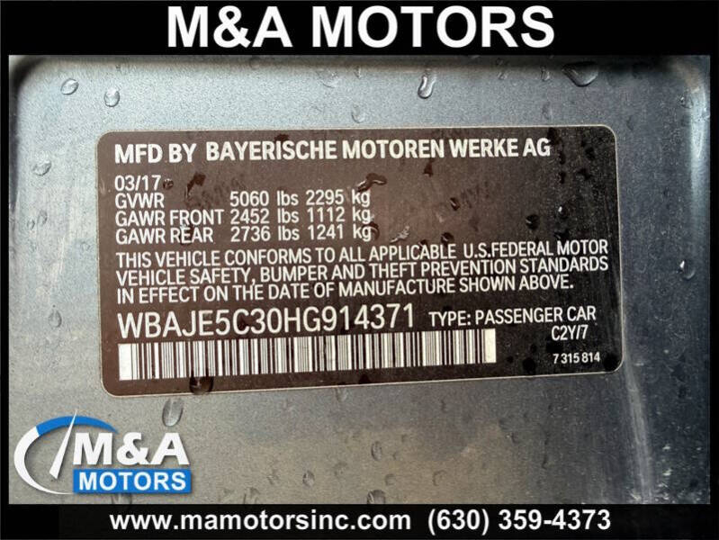 2017 BMW 5 Series 540i