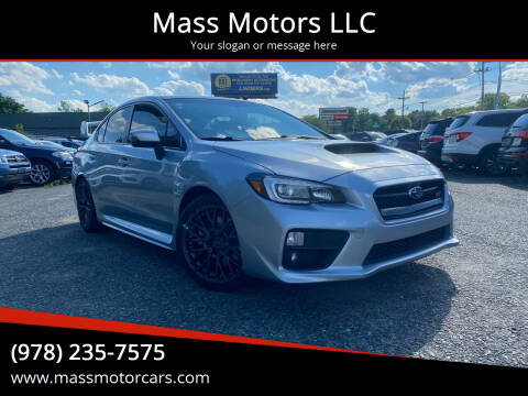 2016 Subaru WRX for sale at Mass Motors LLC in Worcester MA