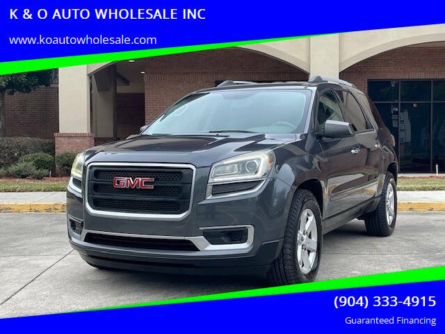 2014 GMC Acadia for sale at K & O AUTO WHOLESALE INC in Jacksonville FL