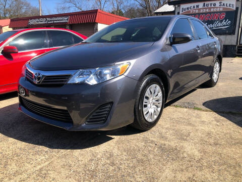 2014 Toyota Camry for sale at DUNCAN AUTO SALES, INC in Cartersville GA