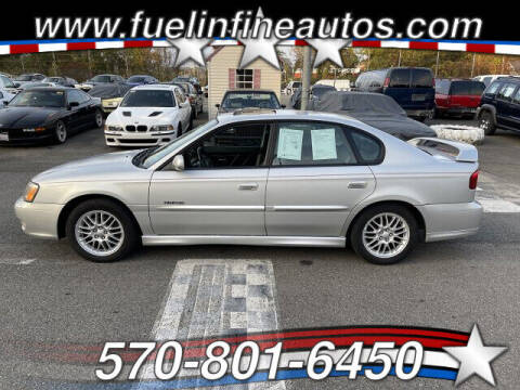 2002 Subaru Legacy for sale at FUELIN FINE AUTO SALES INC in Saylorsburg PA