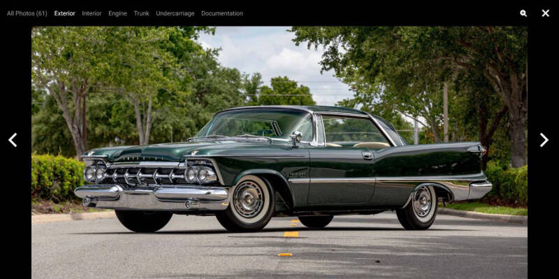 1959 Chrysler Imperial for sale at Bayou Classics and Customs in Parks LA