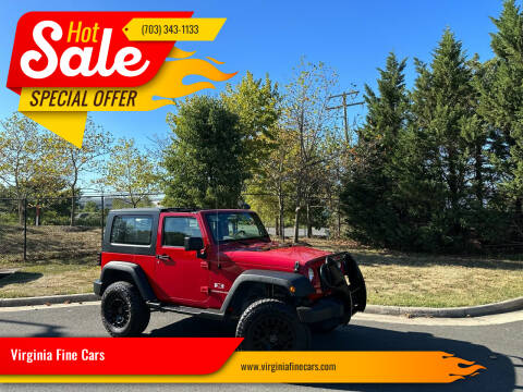 2007 Jeep Wrangler for sale at Virginia Fine Cars in Chantilly VA