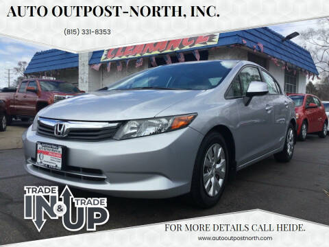 2012 Honda Civic for sale at Auto Outpost-North, Inc. in McHenry IL
