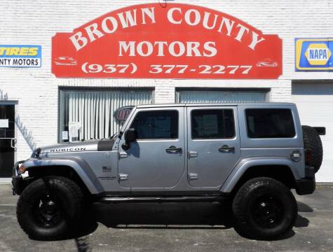 2013 Jeep Wrangler Unlimited for sale at Brown County Motors in Russellville OH