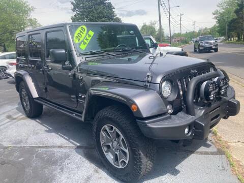 2018 Jeep Wrangler JK Unlimited for sale at Scotty's Auto Sales, Inc. in Elkin NC