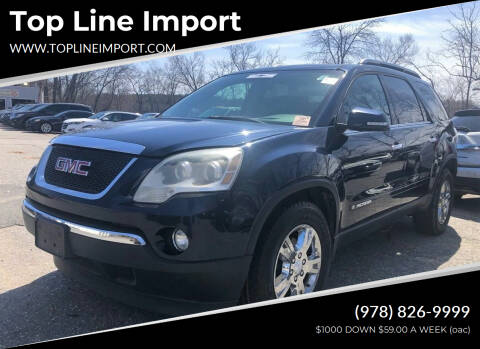 2008 GMC Acadia for sale at Top Line Import of Methuen in Methuen MA