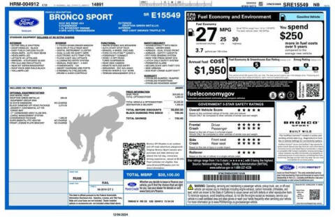 2025 Ford Bronco Sport Big Bend