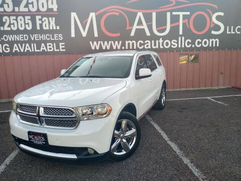 2013 Dodge Durango for sale at MC Autos LLC in Pharr TX