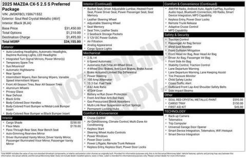 2025 Mazda CX-5 2.5 S Preferred