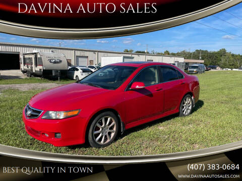 2007 Acura TSX for sale at DAVINA AUTO SALES in Longwood FL