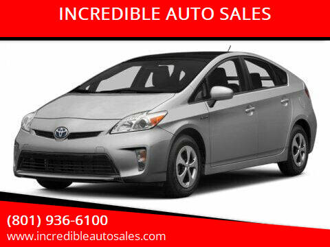 2014 Toyota Prius for sale at INCREDIBLE AUTO SALES in Bountiful UT