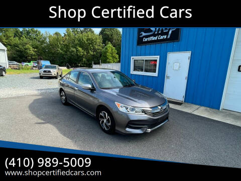2017 Honda Accord for sale at Shop Certified Cars in Easton MD
