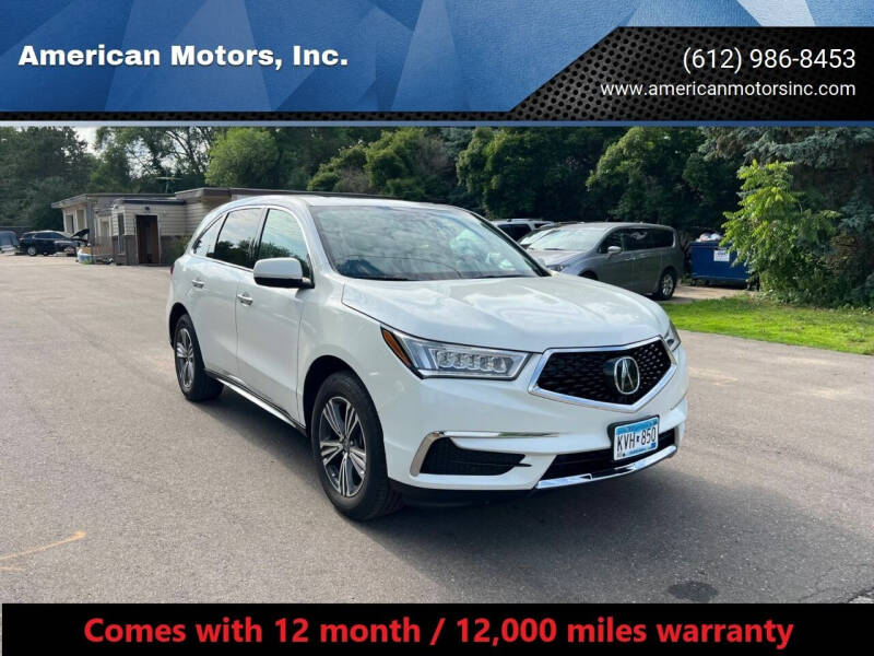 2019 Acura MDX for sale at American Motors, Inc. in Farmington MN