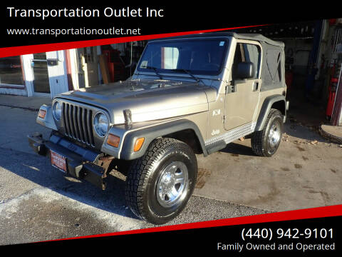 2004 Jeep Wrangler for sale at Transportation Outlet Inc in Eastlake OH