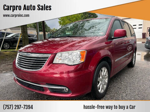 2013 Chrysler Town and Country for sale at Carpro Auto Sales in Chesapeake VA