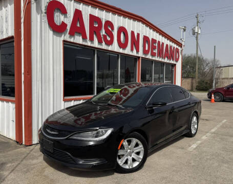2015 Chrysler 200 for sale at Cars On Demand 2 in Pasadena TX