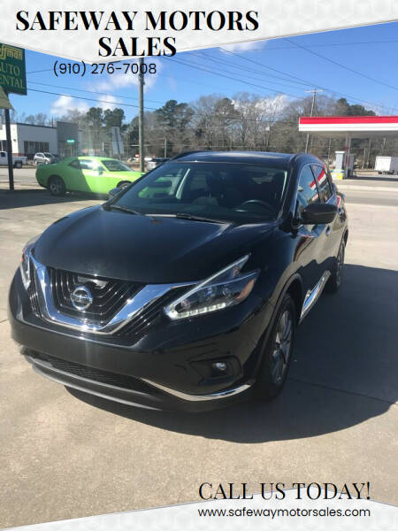 2018 Nissan Murano for sale at Safeway Motors Sales in Laurinburg NC