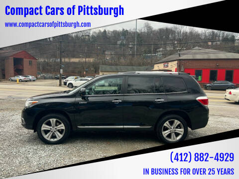 2013 Toyota Highlander for sale at Compact Cars of Pittsburgh in Pittsburgh PA