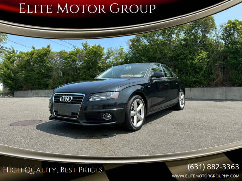 2012 Audi A4 for sale at Elite Motor Group in Lindenhurst NY