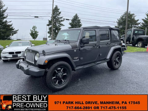 2016 Jeep Wrangler Unlimited for sale at Best Buy Pre-Owned in Manheim PA