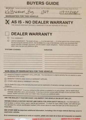 1969 Volkswagen Beetle