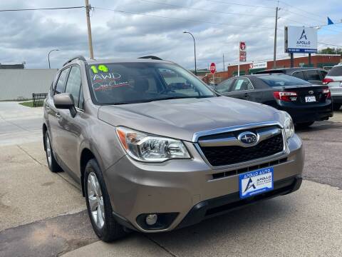 2014 Subaru Forester for sale at Apollo Auto Sales LLC in Sioux City IA