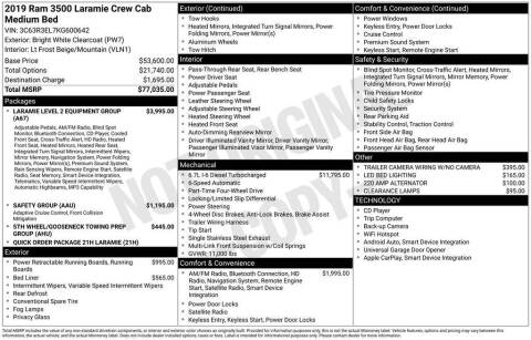 2019 RAM 3500 Laramie