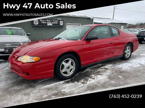 2004 Chevrolet Monte Carlo for sale at Hwy 47 Auto Sales in Saint Francis MN