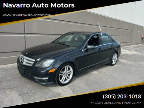 2013 Mercedes-Benz C-Class for sale at Navarro Auto Motors in Hialeah FL