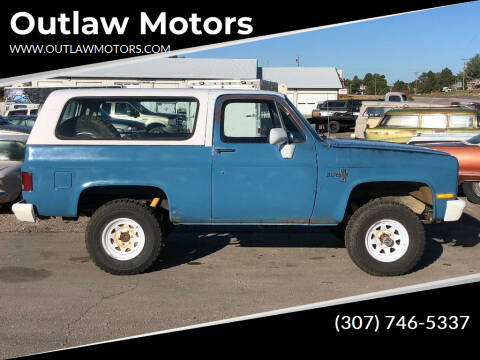 1981 Chevrolet Blazer for sale at Outlaw Motors in Newcastle WY