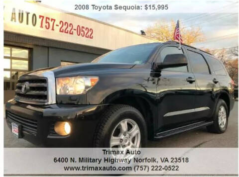 2008 Toyota Sequoia for sale at Trimax Auto Group in Norfolk VA