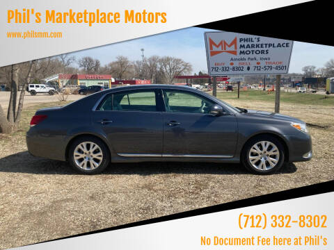 2011 Toyota Avalon for sale at Phil's Marketplace Motors in Arnolds Park IA