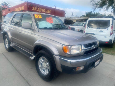 2002 Toyota 4Runner for sale at 3K Auto in Escondido CA