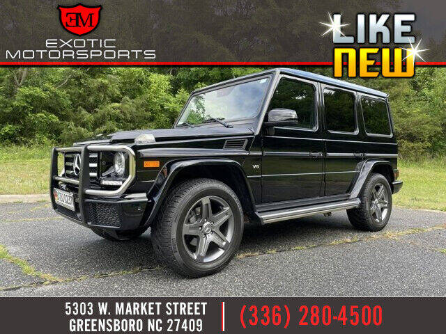 2016 Mercedes-Benz G-Class for sale at Exotic Motorsports in Greensboro NC