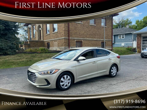 2017 Hyundai Elantra for sale at First Line Motors in Jamestown IN