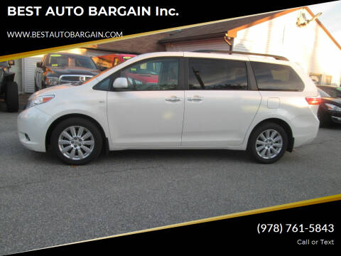 2017 toyota sienna limited premium awd for sale