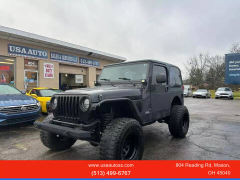 2005 Jeep Wrangler for sale at USA Auto Sales & Services, LLC in Mason OH