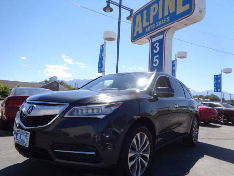 2014 Acura MDX for sale at Alpine Auto Sales in Salt Lake City UT