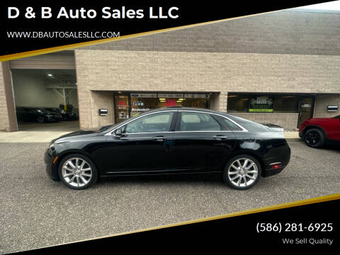 2015 Lincoln MKZ for sale at D & B Auto Sales LLC in Harrison Township MI