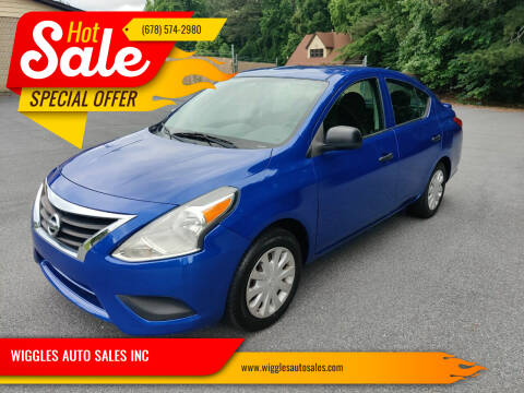 2015 Nissan Versa for sale at WIGGLES AUTO SALES INC in Mableton GA