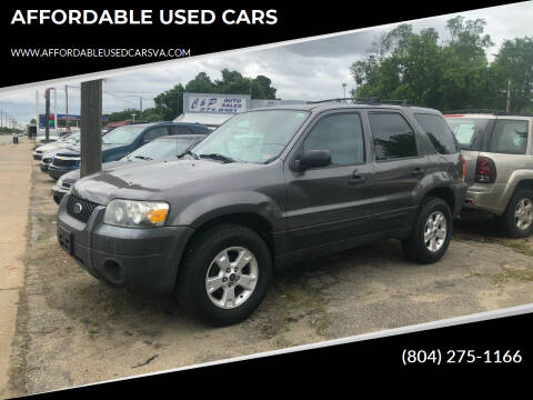 2005 Ford Escape for sale at AFFORDABLE USED CARS in North Chesterfield VA