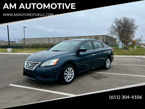 2015 Nissan Sentra for sale at AM AUTOMOTIVE in Forest Lake MN