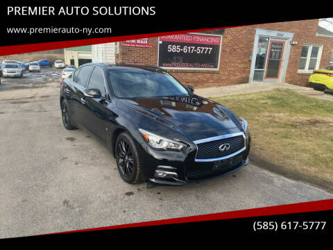 2015 Infiniti Q50 for sale at PREMIER AUTO SOLUTIONS in Spencerport NY