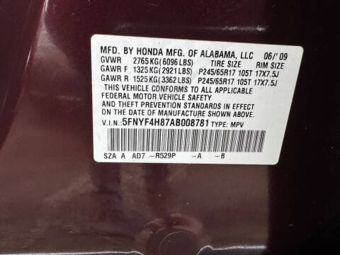 2010 Honda Pilot Touring w/Navi