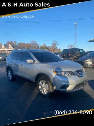 2016 Nissan Rogue for sale at A & H Auto Sales in Greenville SC