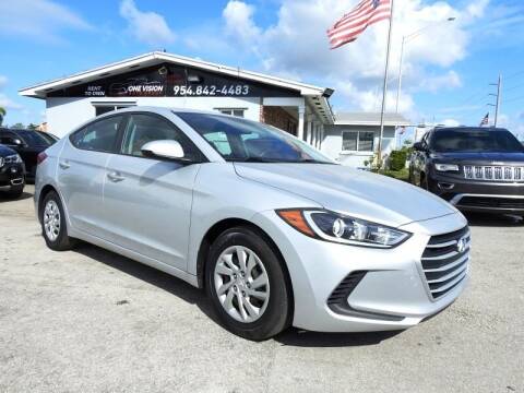 2017 Hyundai Elantra for sale at One Vision Auto in Hollywood FL