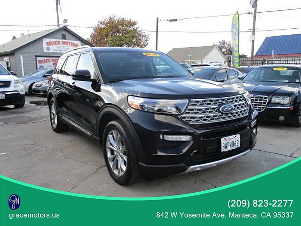 Black 2021 Ford Explorer Limited Limited 4dr SUV 1