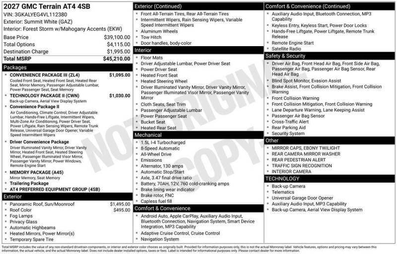 2027 GMC Terrain AT4