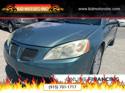 2009 Pontiac G6 for sale at Kid Motors Inc in El Paso TX